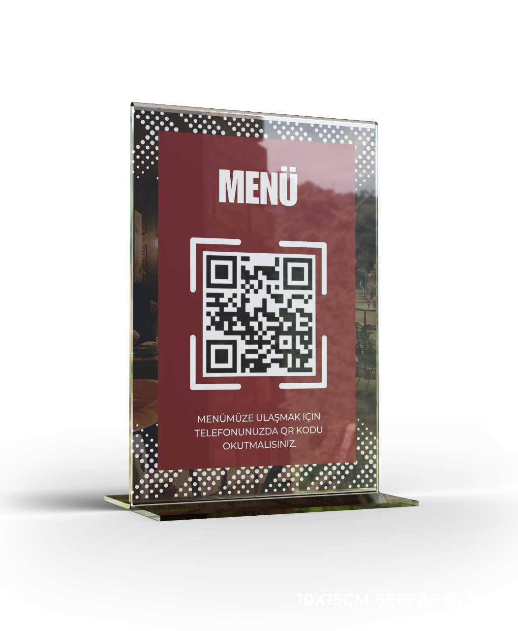 T Tipi Karekod Menü Standı